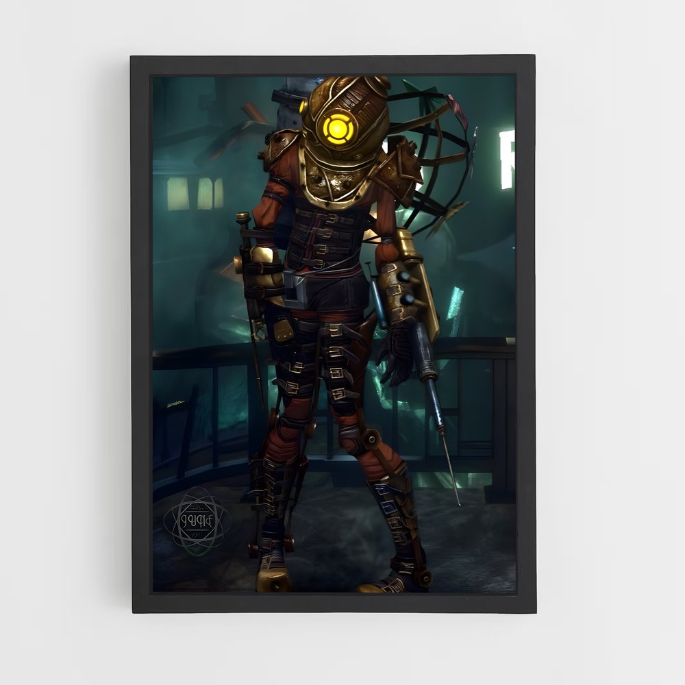 Poster Big Daddy Bio – affiche Bioshock (vue 2)